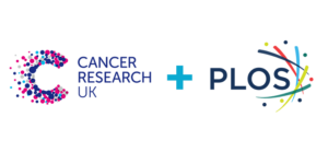 Logos for Cancer Research UK and PLOS
